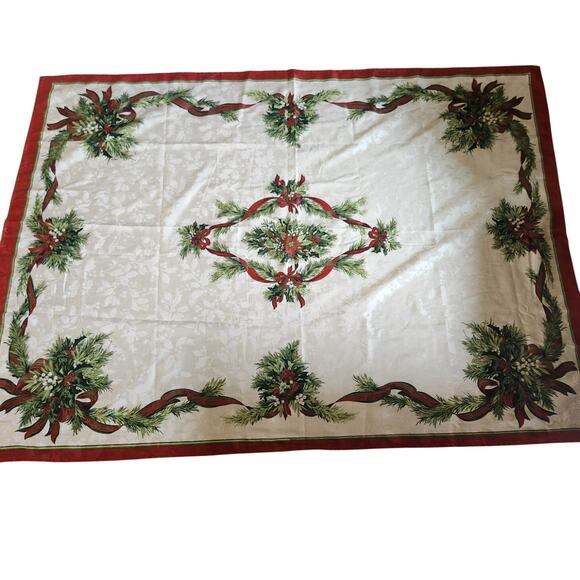 Christmas rectangular table cloth 70x52 - Picture 1 of 4